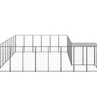 Hundezwinger Schwarz 15,73 m² Stahl