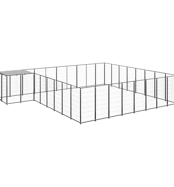 Hundezwinger Schwarz 20,57 m² Stahl