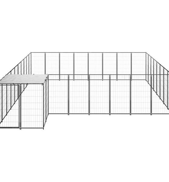 Hundezwinger Schwarz 20,57 m² Stahl