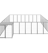 Hundezwinger Schwarz 25,41 m² Stahl