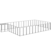 Hundezwinger Schwarz 30,25 m² Stahl