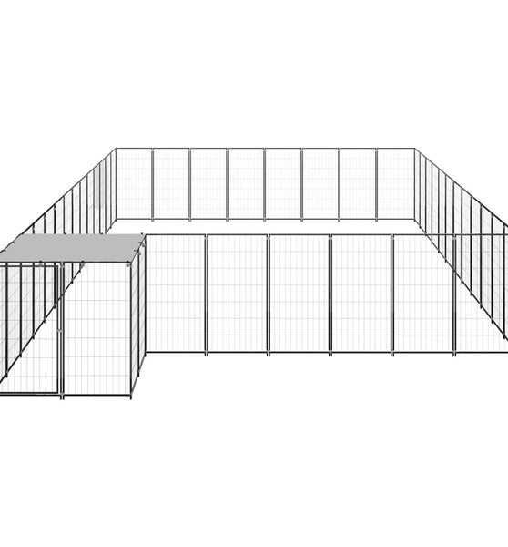 Hundezwinger Schwarz 30,25 m² Stahl