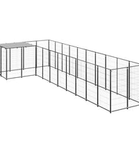 Hundezwinger Schwarz 7,26 m² Stahl