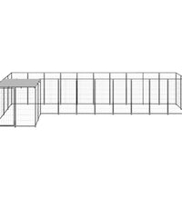 Hundezwinger Schwarz 7,26 m² Stahl