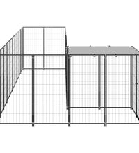 Hundezwinger Schwarz 7,26 m² Stahl