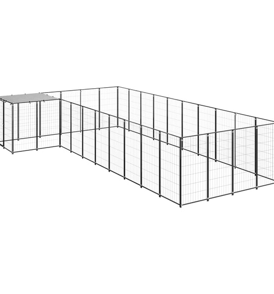 Hundezwinger Schwarz 13,31 m² Stahl