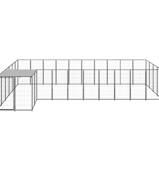 Hundezwinger Schwarz 13,31 m² Stahl