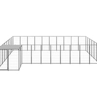 Hundezwinger Schwarz 19,36 m² Stahl