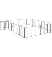 Hundezwinger Schwarz 25,41 m² Stahl
