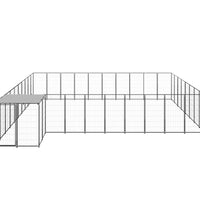 Hundezwinger Schwarz 25,41 m² Stahl