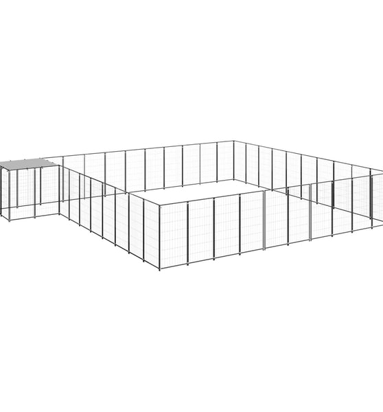 Hundezwinger Schwarz 31,46 m² Stahl