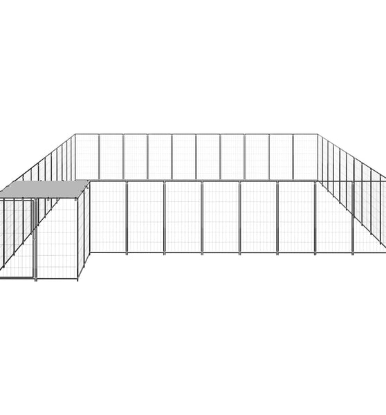 Hundezwinger Schwarz 31,46 m² Stahl
