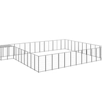 Hundezwinger Schwarz 37,51 m² Stahl