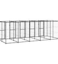Outdoor-Hundezwinger Stahl 12,1 m²
