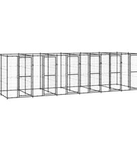 Outdoor-Hundezwinger Stahl 14,52 m²