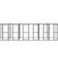 Outdoor-Hundezwinger Stahl 14,52 m²
