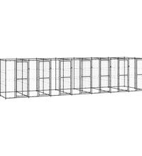 Outdoor-Hundezwinger Stahl 16,94 m²