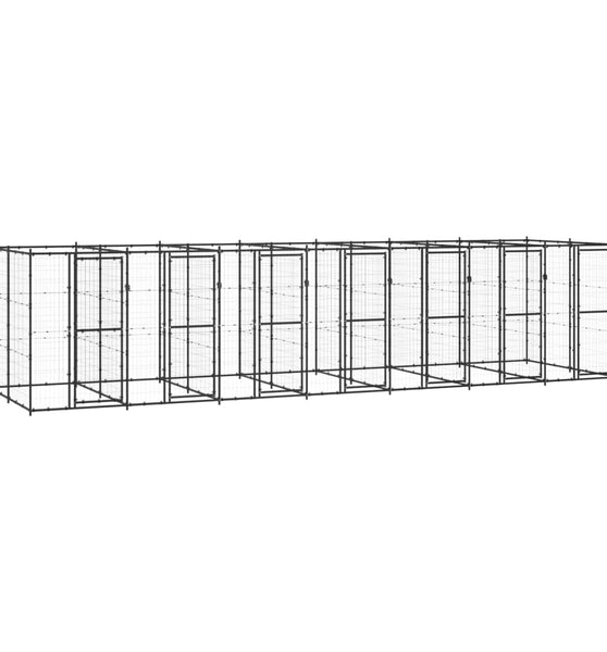 Outdoor-Hundezwinger Stahl 16,94 m²