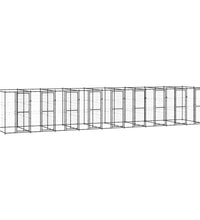 Outdoor-Hundezwinger Stahl 21,78 m²