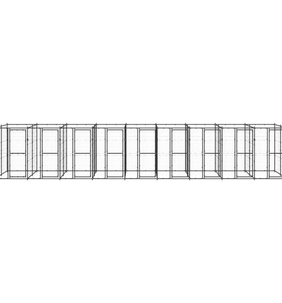 Outdoor-Hundezwinger Stahl 21,78 m²