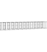 Outdoor-Hundezwinger Stahl 29,04 m²