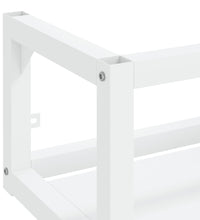 Badezimmer Wand-Waschtischgestell Weiß 59x38x31 cm Eisen