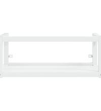 Badezimmer Wand-Waschtischgestell Weiß 79x38x31 cm Eisen