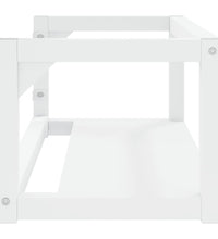 Badezimmer Wand-Waschtischgestell Weiß 79x38x31 cm Eisen
