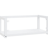 Badezimmer Wand-Waschtischgestell Weiß 79x38x31 cm Eisen