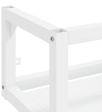 Badezimmer Wand-Waschtischgestell Weiß 79x38x31 cm Eisen