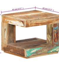 Couchtisch 45x45x40 cm Altholz Massiv