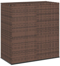 Garten-Kissenbox PE Rattan 100x49x103,5 cm Braun