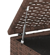 Garten-Kissenbox PE Rattan 100x49x103,5 cm Braun