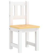3-tlg. Kinder-Sitzgruppe Weiß und Beige MDF
