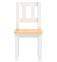 3-tlg. Kinder-Sitzgruppe Weiß und Beige MDF