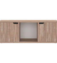 TV-Schrank Grau Sonoma-Eiche 88,5x27,5x30,5 cm Holzwerkstoff