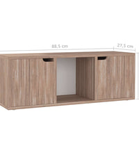 TV-Schrank Grau Sonoma-Eiche 88,5x27,5x30,5 cm Holzwerkstoff