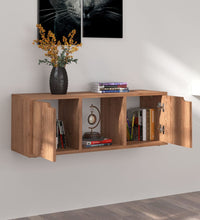 TV-Schrank Braun Eichen-Optik 88,5x27,5x30,5 cm Holzwerkstoff