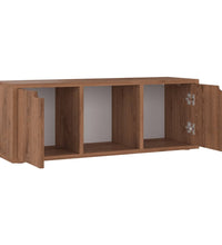 TV-Schrank Braun Eichen-Optik 88,5x27,5x30,5 cm Holzwerkstoff