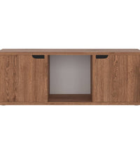 TV-Schrank Braun Eichen-Optik 88,5x27,5x30,5 cm Holzwerkstoff