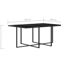 7-tlg. Garten-Essgruppe mit Kissen Poly Rattan Grau