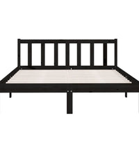 Massivholzbett Schwarz Kiefer 140x190 cm