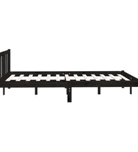 Massivholzbett Schwarz Kiefer 140x190 cm