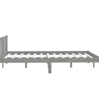 Massivholzbett Grau Kiefer 150x200 cm