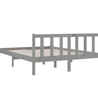 Massivholzbett Grau Kiefer 150x200 cm