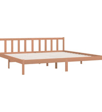 Massivholzbett Honigbraun Kiefer 200x200 cm