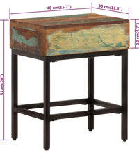 Beistelltisch 40x30x51 cm Altholz Massiv