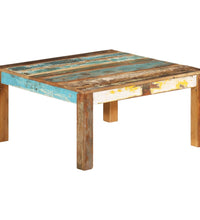 Couchtisch 80x80x40 cm Altholz Massiv