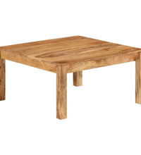 Couchtisch 80x80x40 cm Massivholz Akazie