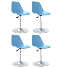 Esszimmerstühle 4 Stk. Drehbar Blau PP